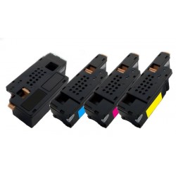 4x Toner Dell C1660 / C1660W - C/M/Y/K 4G9HP, V53F6, DWGCP, V3W4C, 7C6F7 vysokokapacitní kompatibilní